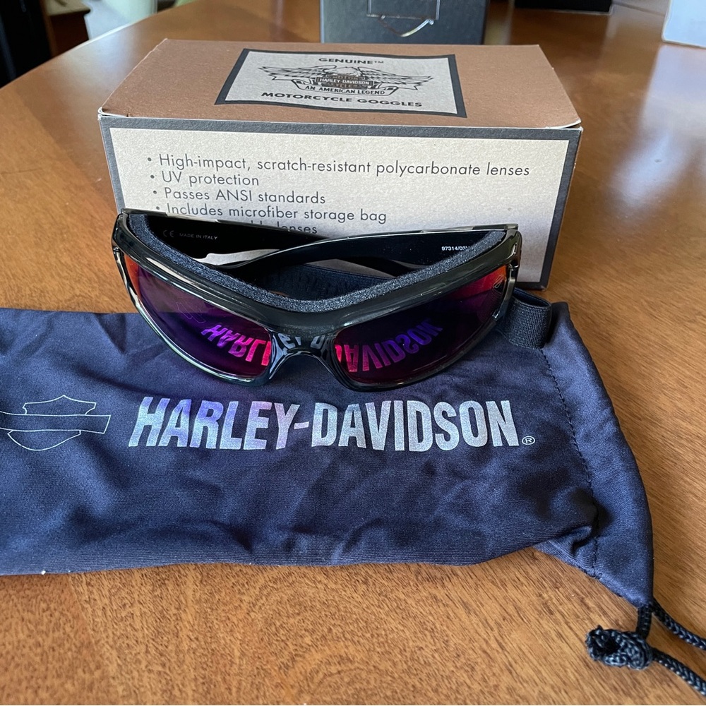 Harley-Davidson Motorcycle Goggles - Nitro Black - NEW